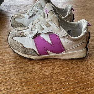 New Balance Pink and White Sneakers Retro Design